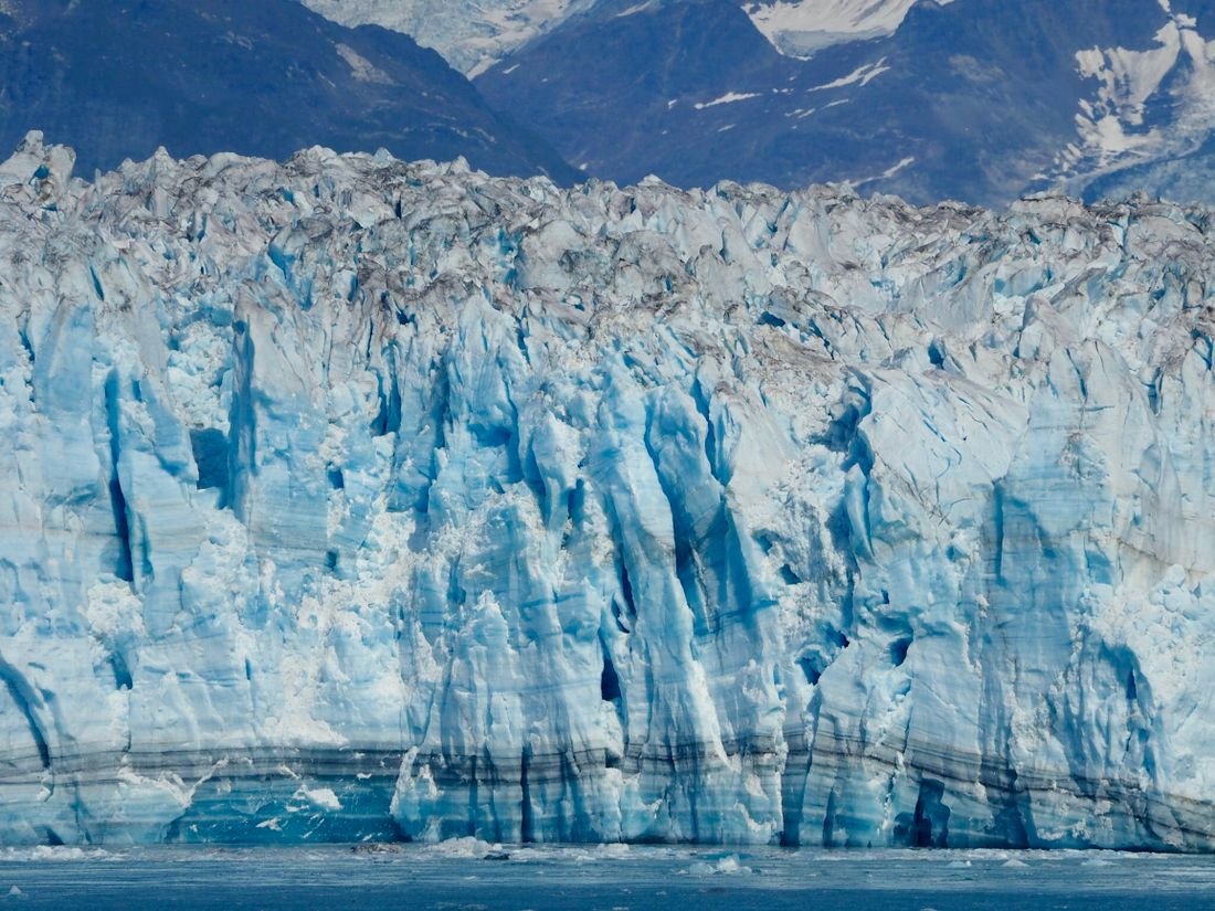 Glacier landscape on the rugged Alaskan coast